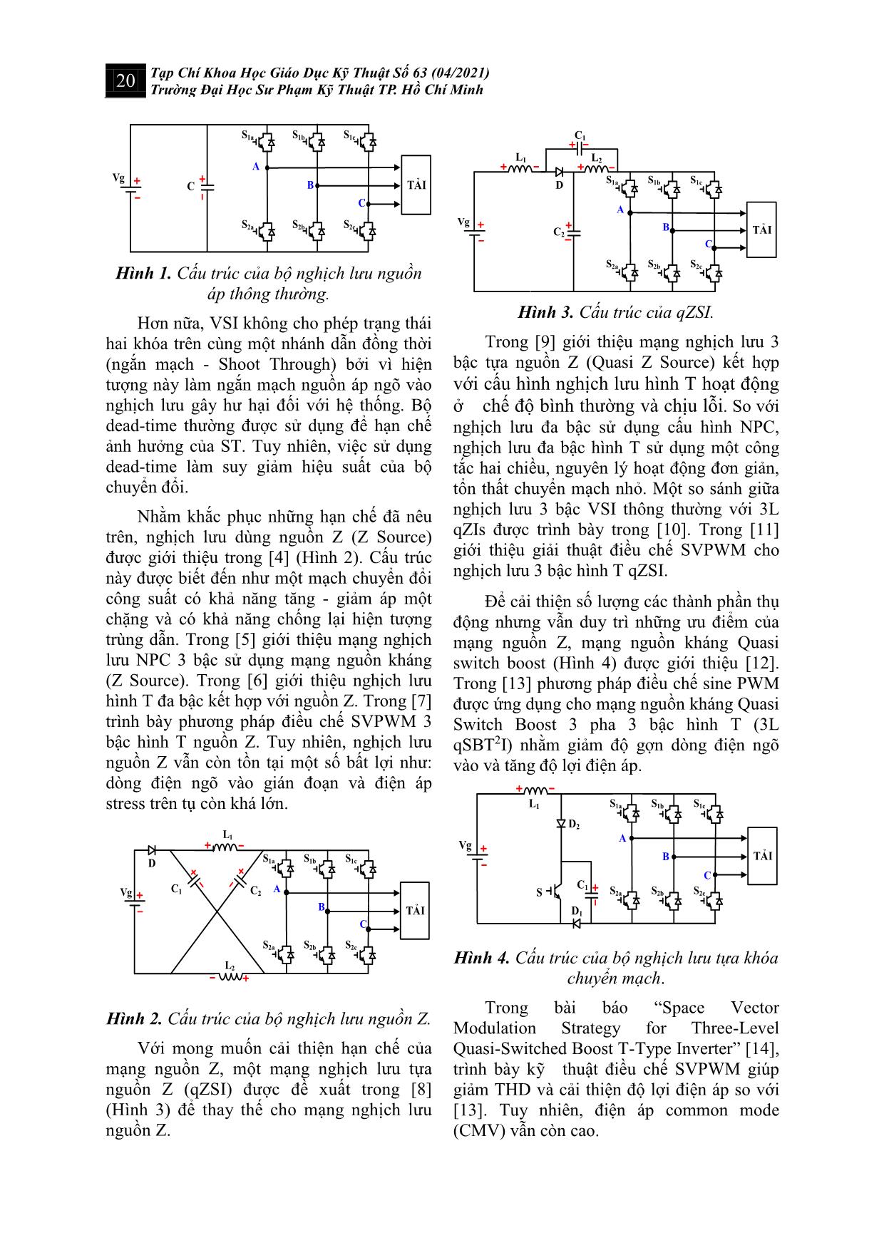 Cân bằng điện áp tụ và triệt tiêu điện áp common mode cho nghịch lưu hình T ba bậc trang 2