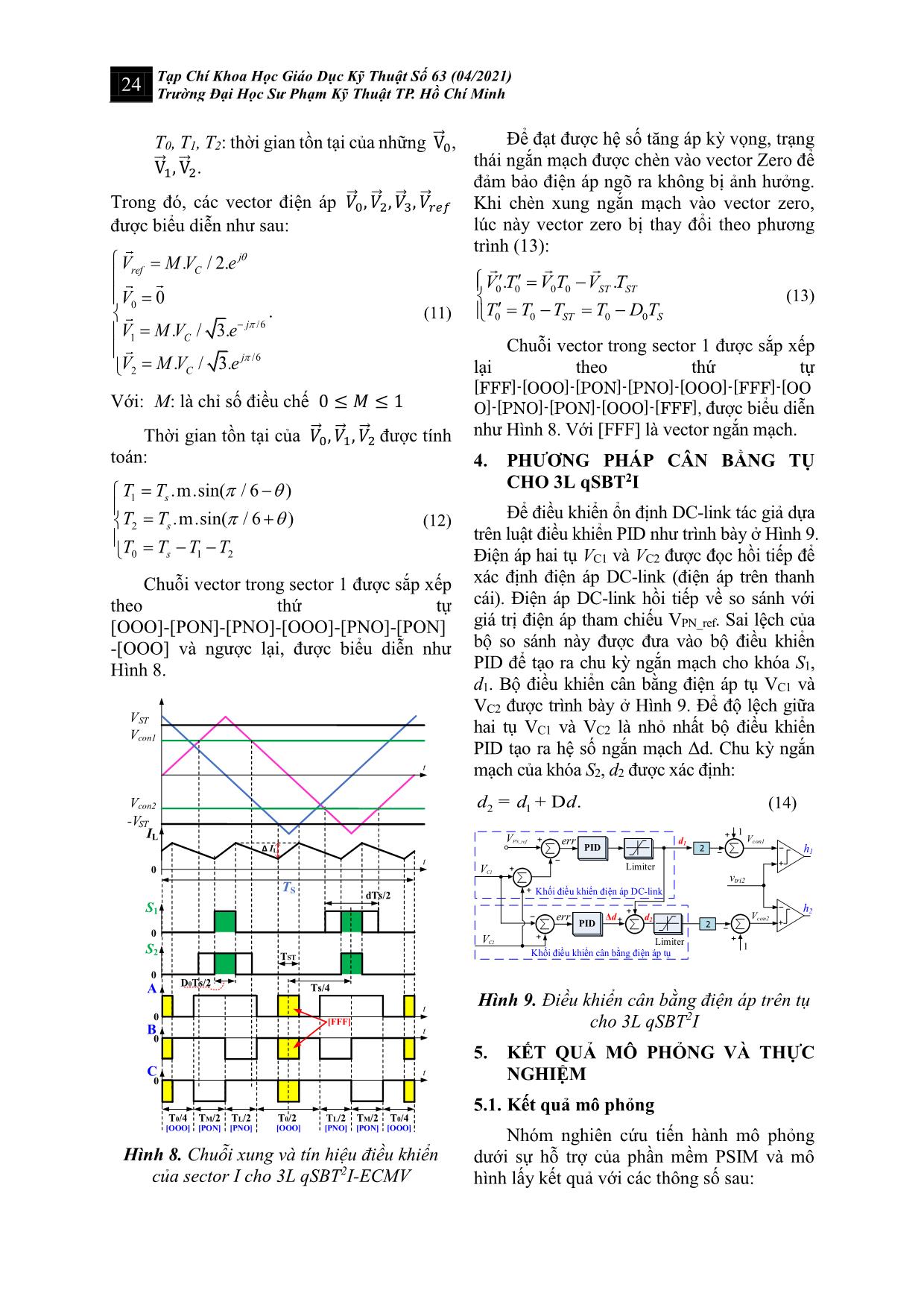 Cân bằng điện áp tụ và triệt tiêu điện áp common mode cho nghịch lưu hình T ba bậc trang 6