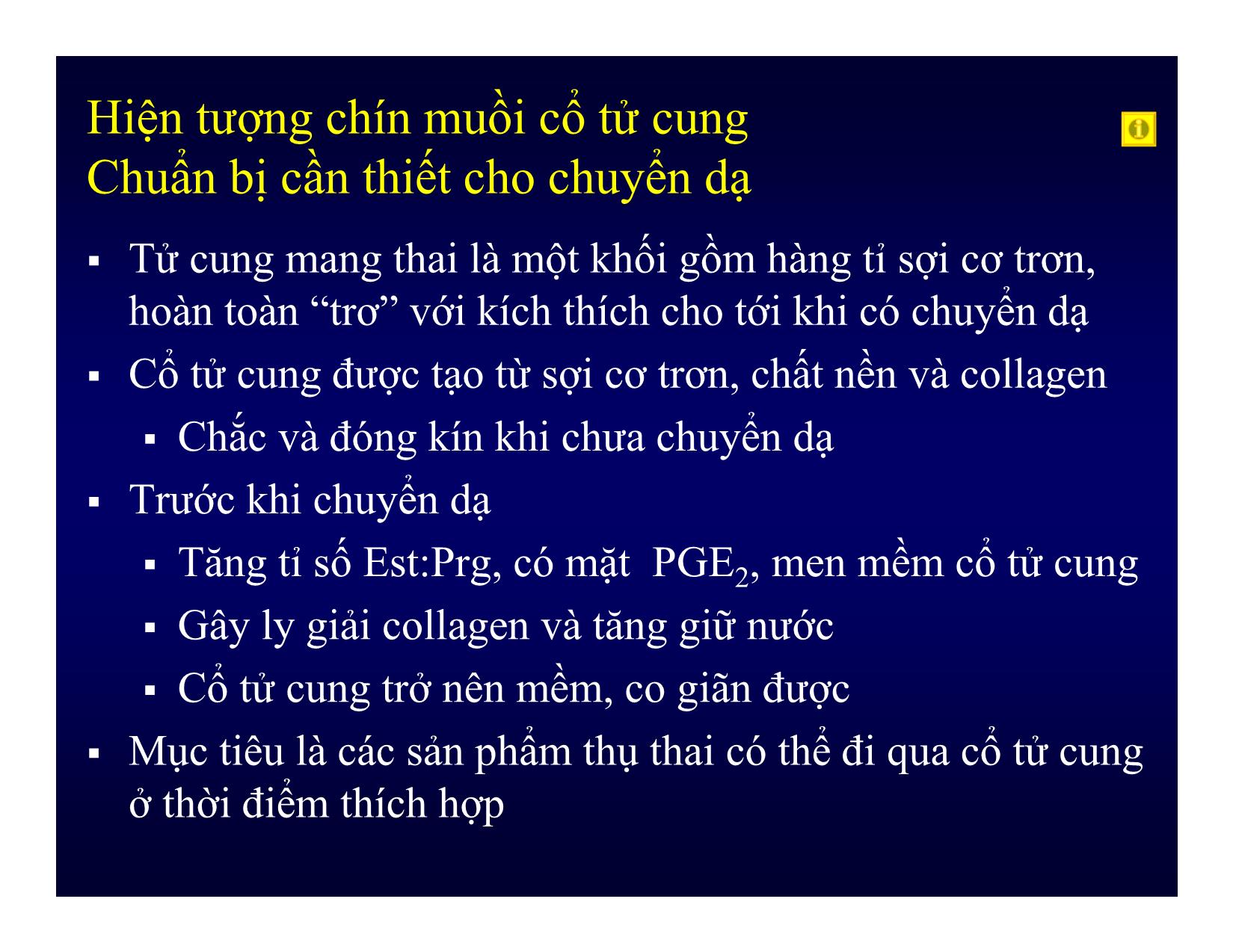 Bài giảng Sinh lý chuyển dạ - Âu Nhựt Luân trang 8