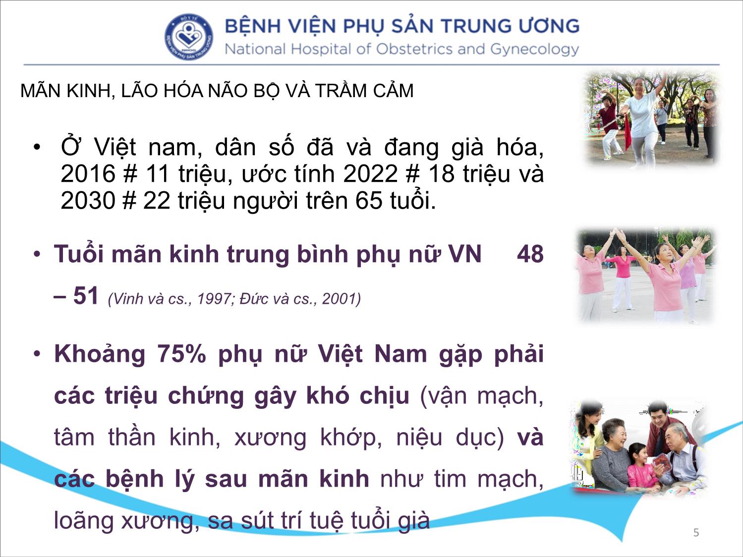 Bài giảng Mãn kinh, lão hóa não bộ và trầm cảm trang 5