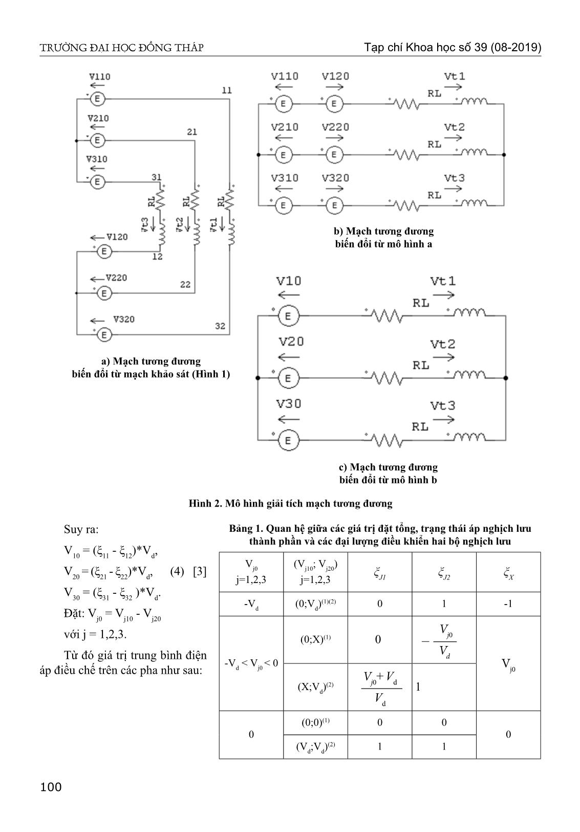 Điều khiển bộ nghịch lưu ghép tầng hai bậc bằng kỹ thuật sóng mang PWM trang 3