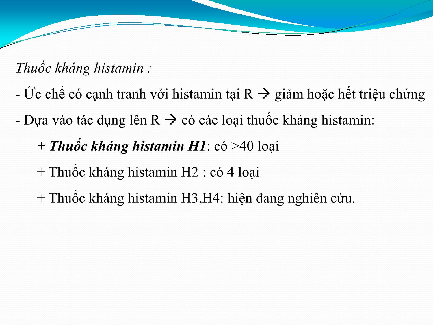 Bài giảng Sử dụng kháng Histamin ở phụ nữ có thai và cho con bú trang 6