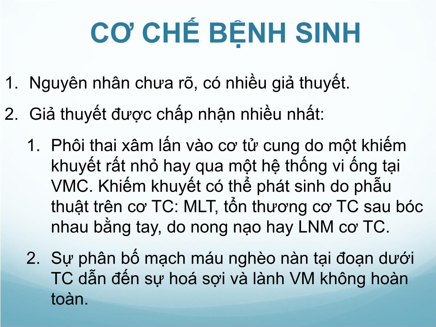 Bài giảng Thai bám ở sẹo mổ lấy thai trang 5