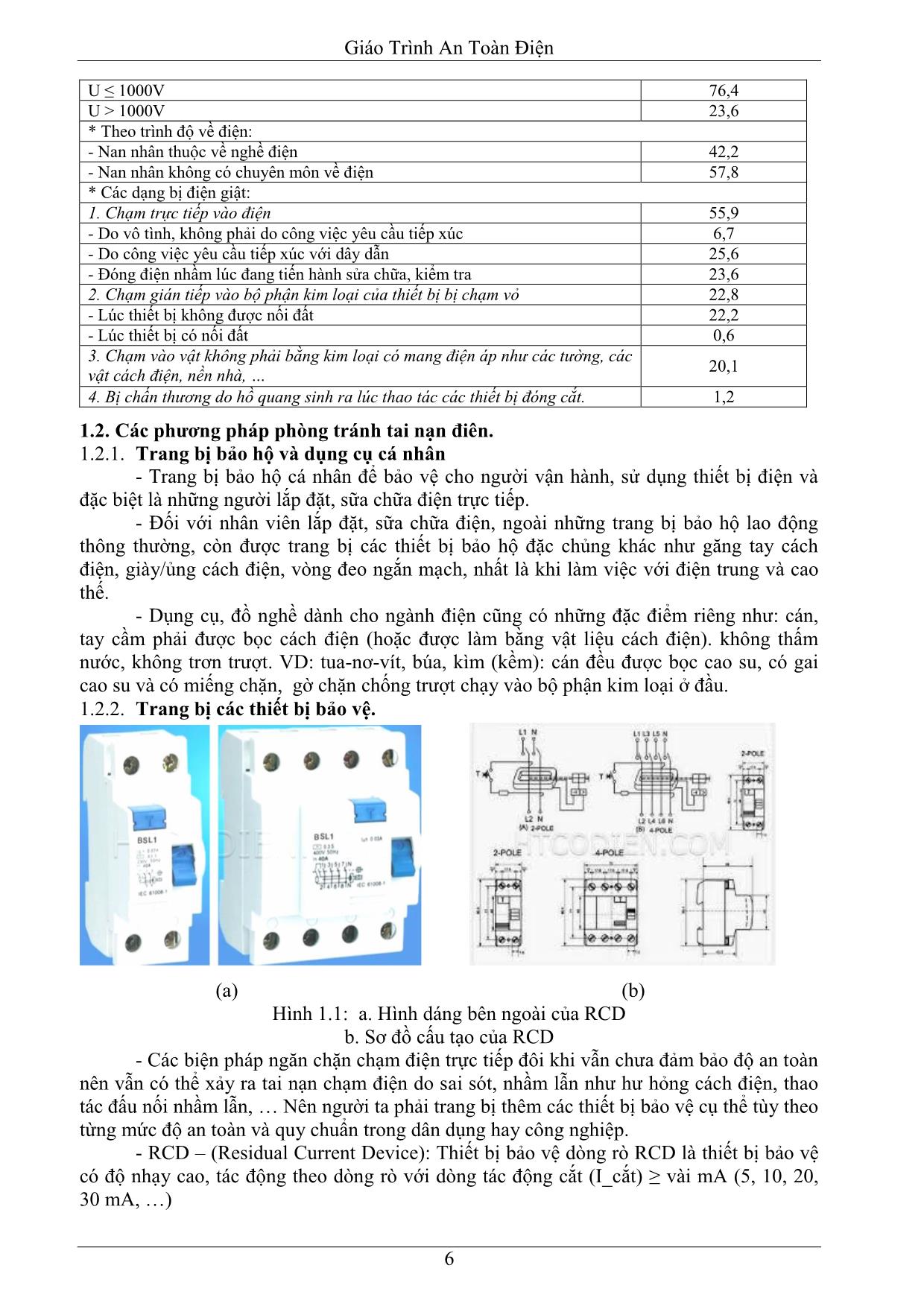 Giáo Trình An Toàn Điện trang 6