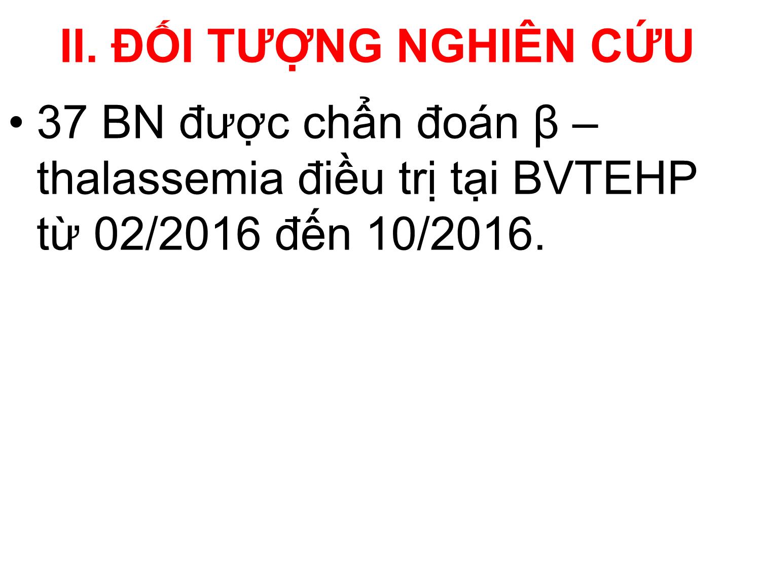 Biến đổi tim mạch ở bệnh nhân β – thalassemia tại bệnh viện trẻ em Hải Phòng trang 3