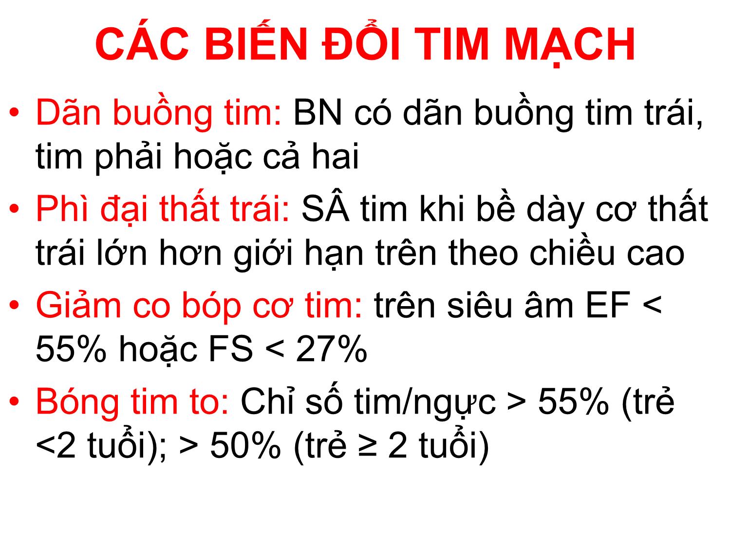 Biến đổi tim mạch ở bệnh nhân β – thalassemia tại bệnh viện trẻ em Hải Phòng trang 7