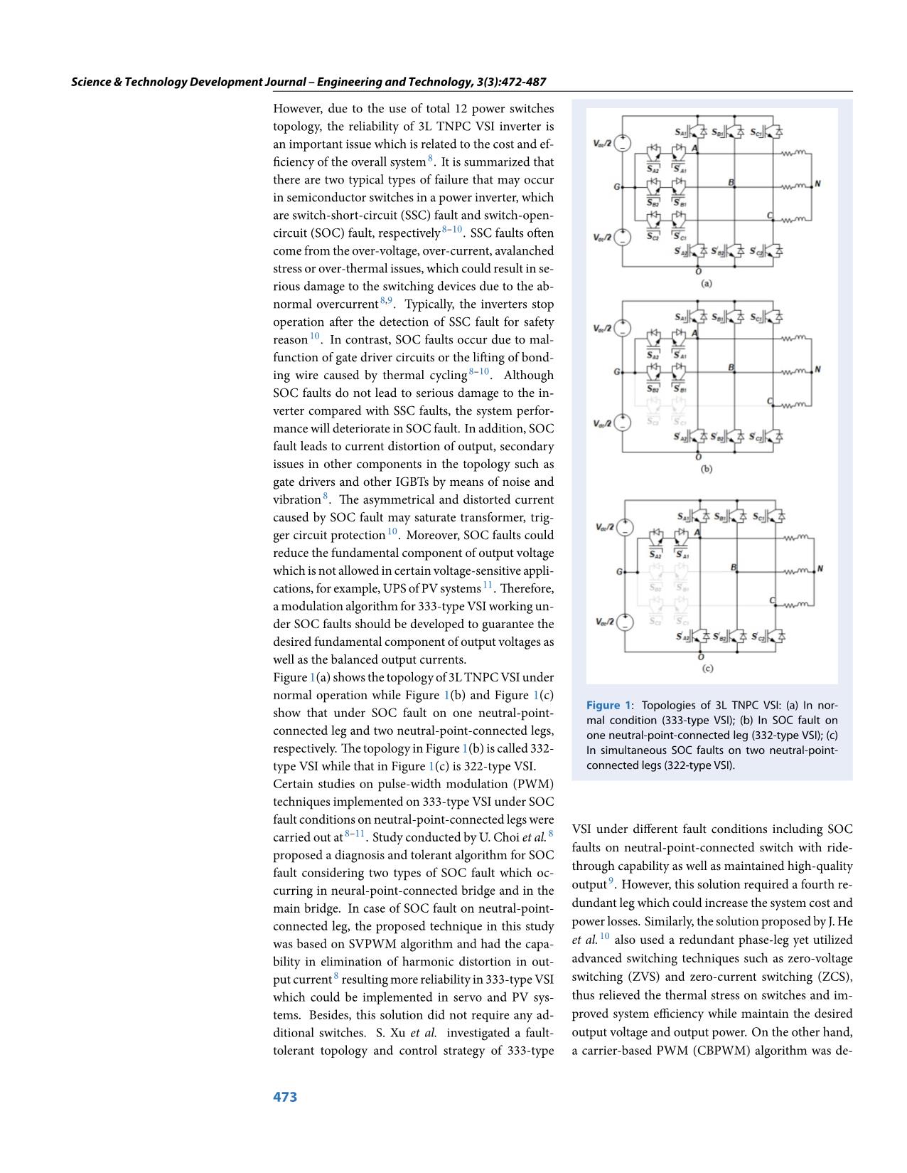 A study on performances of carrier-based pulse-width modulation techniques for three-phase three-level t-type neutral-point-clamped inverter under switch-open-circuit fault on two neutral-point-connected legs trang 2