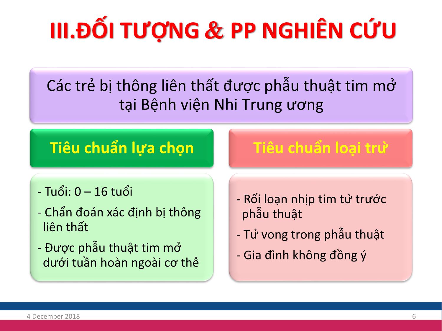 Bài giảng Nghiên cứu đặc điểm rối loạn nhịp tim sau phẫu thuật thông liên thất ở trẻ em tại bệnh viện Nhi trung ương trang 6