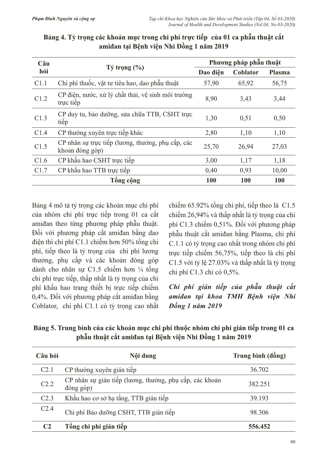 Chi phí phẫu thuật cắt amiđan tại bệnh viện Nhi Đồng 1 năm 2019 trang 5