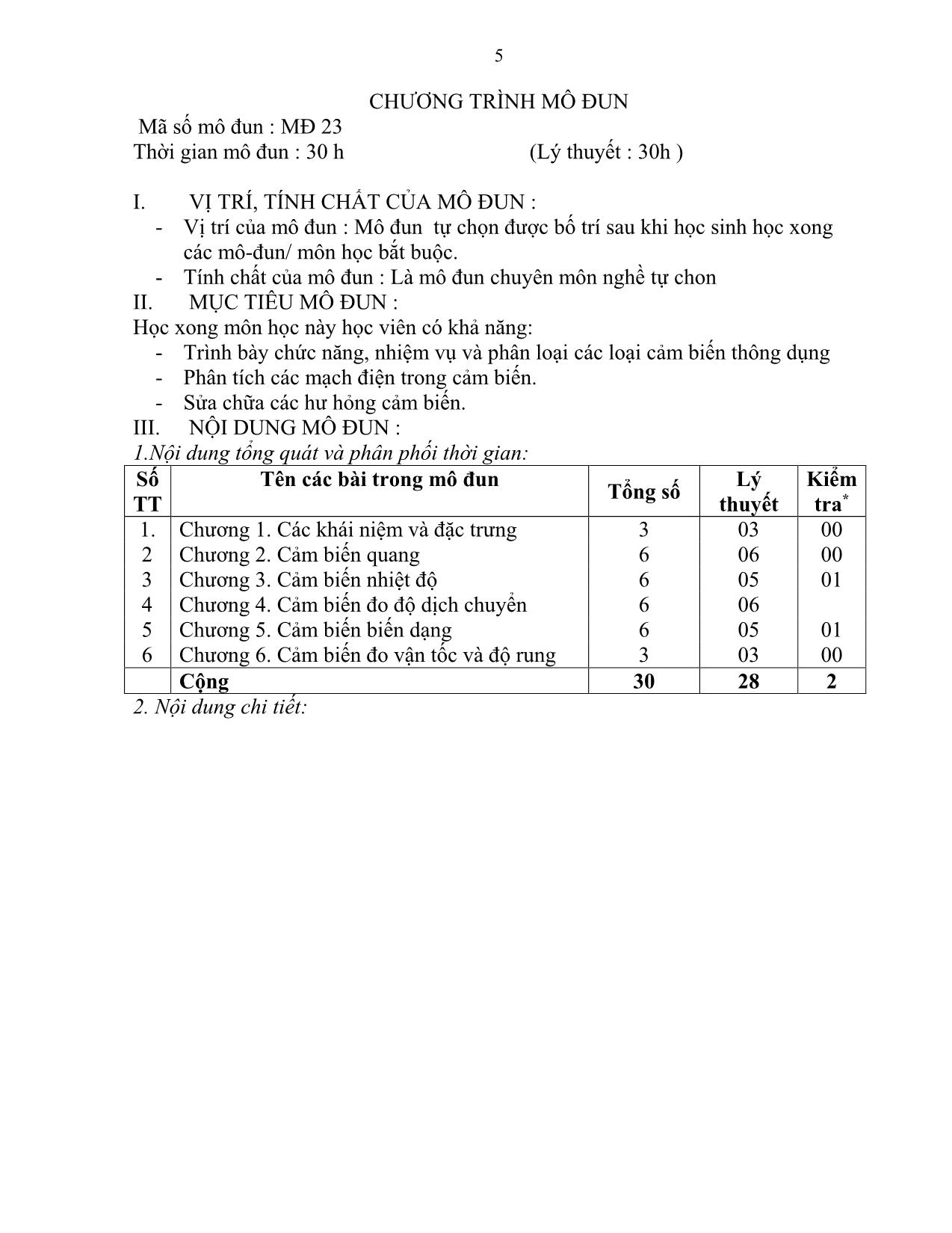 Giáo trình Cảm biến trang 5