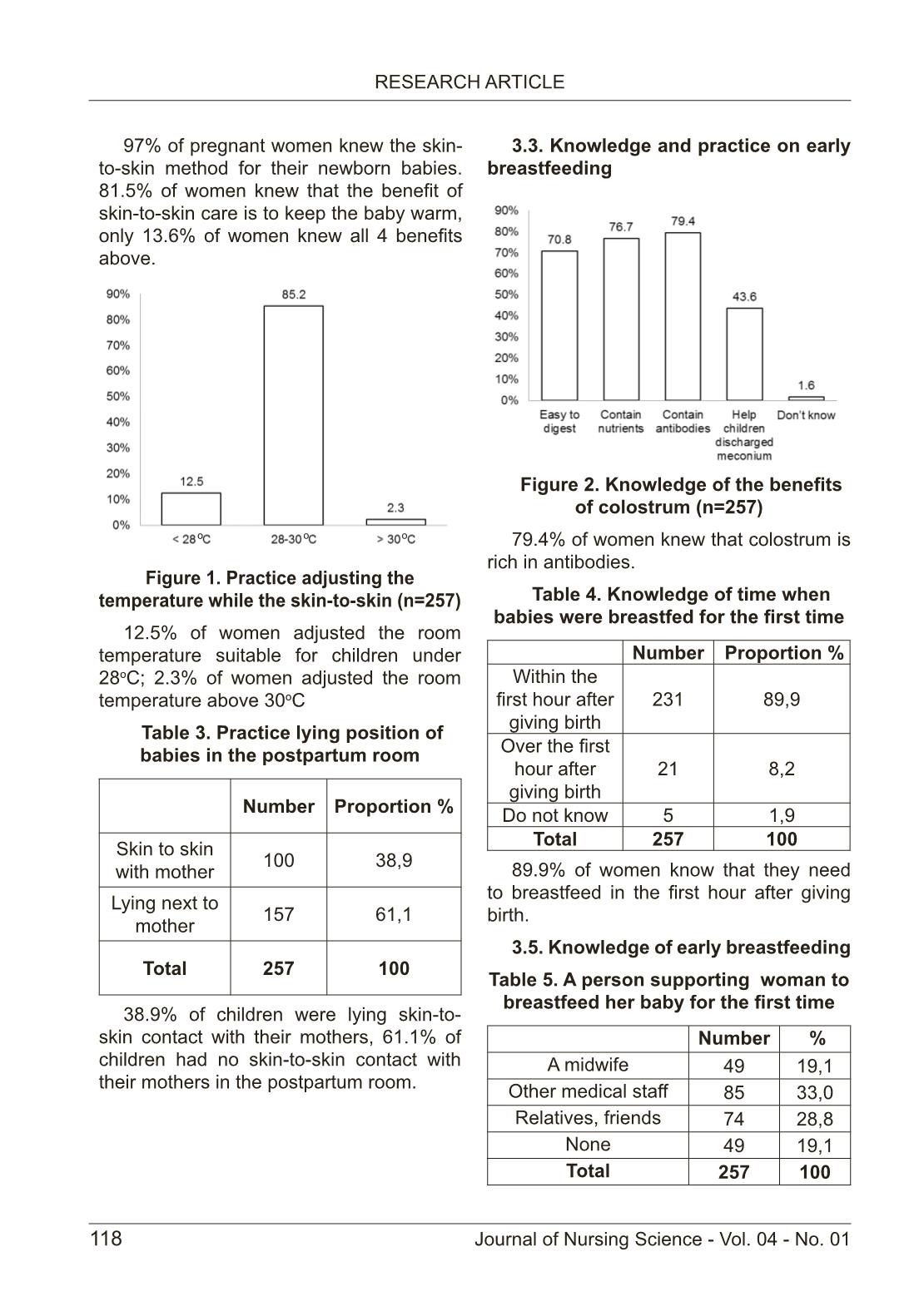 Knowledge and practice on skin-to-skin contact and early breastfeeding methods of women with vaginal delivery at ha noi obstetrics and gynecology hospital trang 4