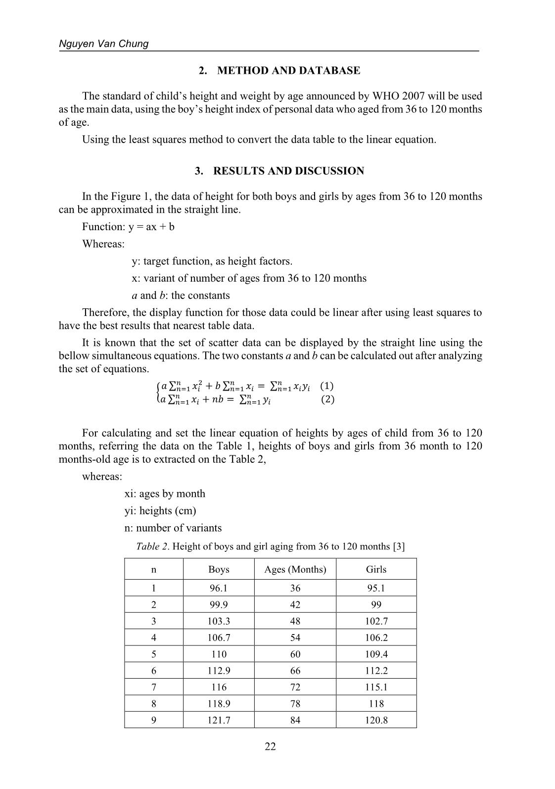 Linearizing the growth standard table of children aging 36 to 120 months trang 4