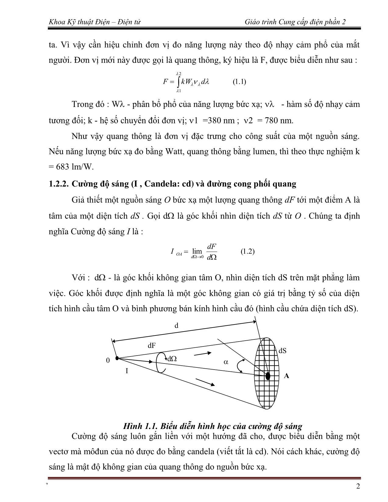 Giáo trình Cung cấp điện 2 (Phần 1) trang 6