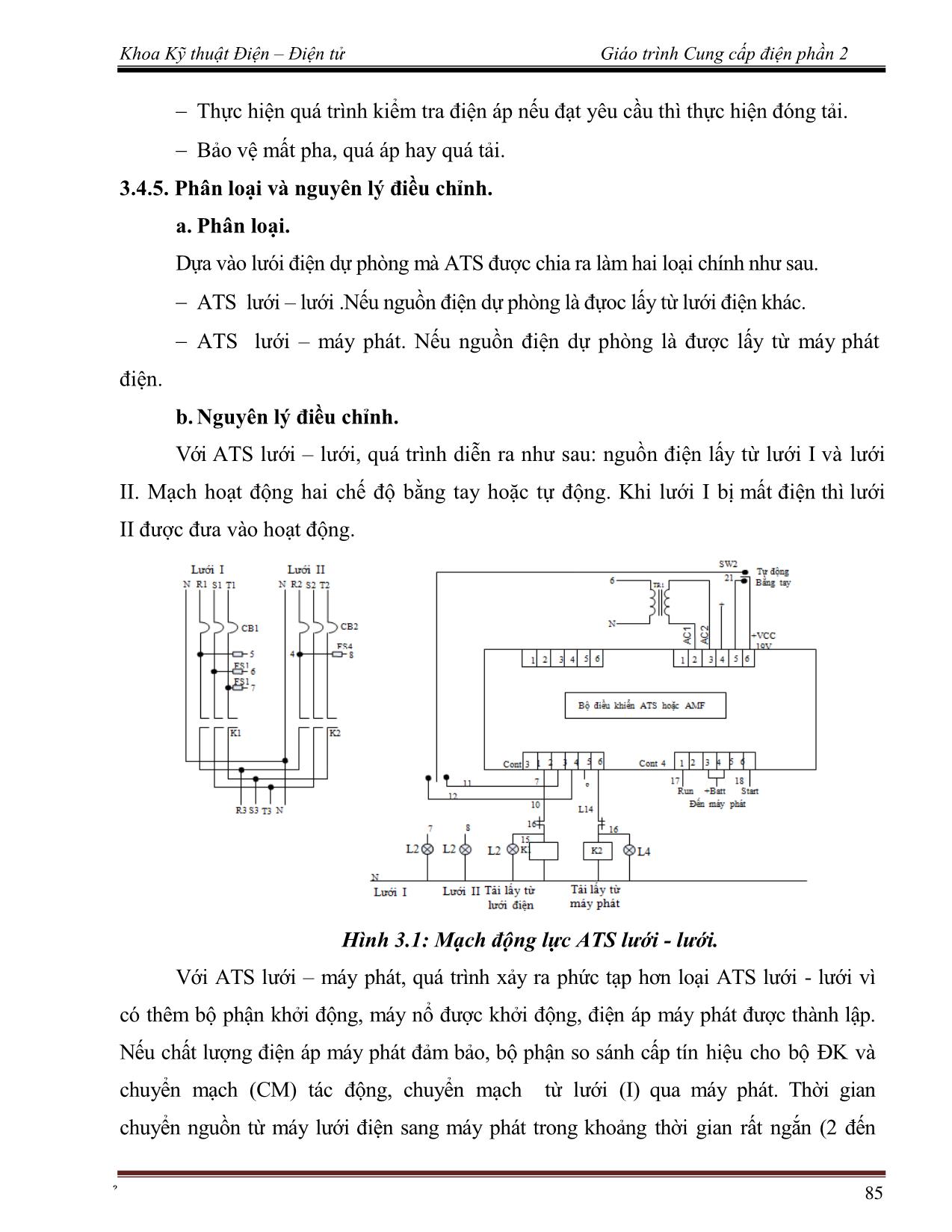 Giáo trình Cung cấp điện 2 (Phần 2) trang 6