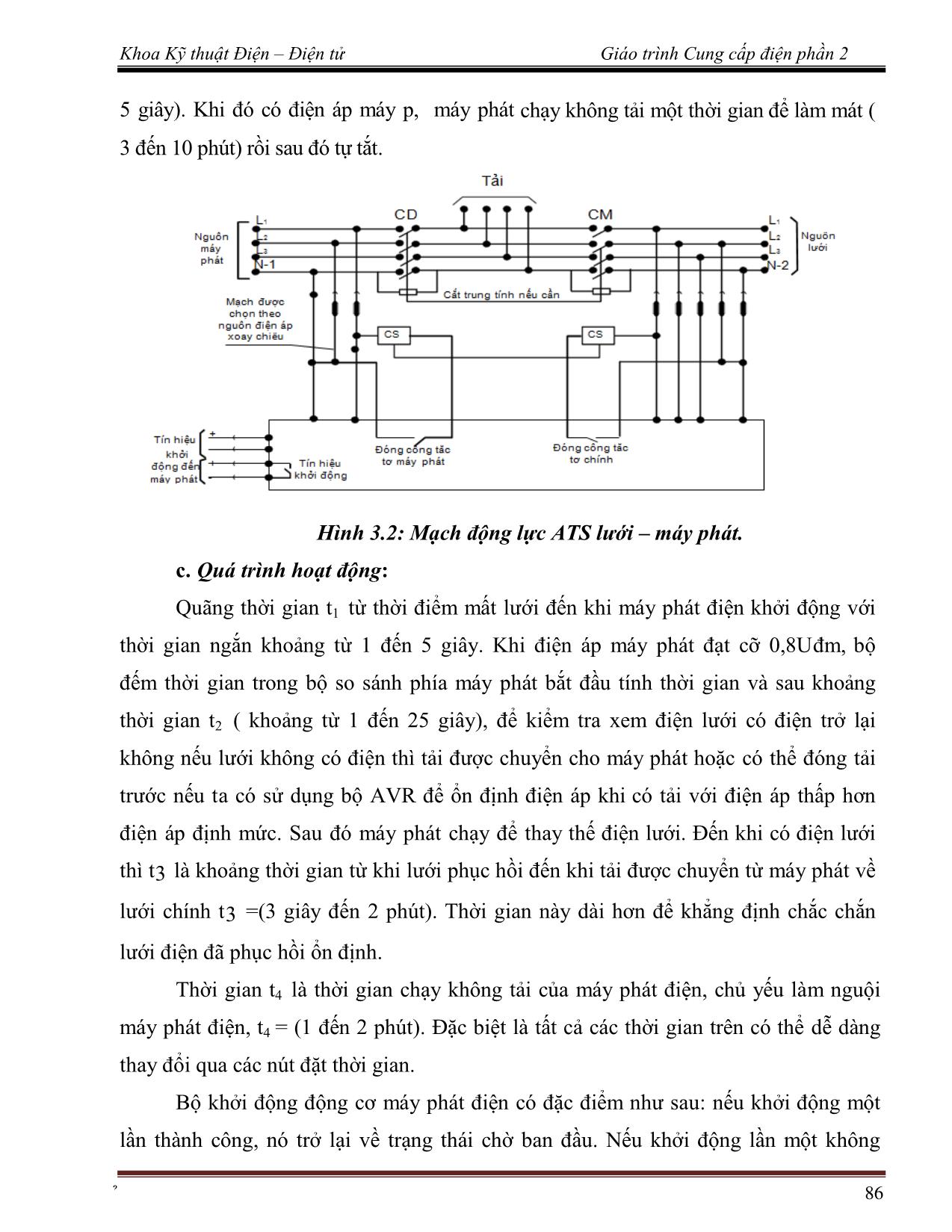 Giáo trình Cung cấp điện 2 (Phần 2) trang 7