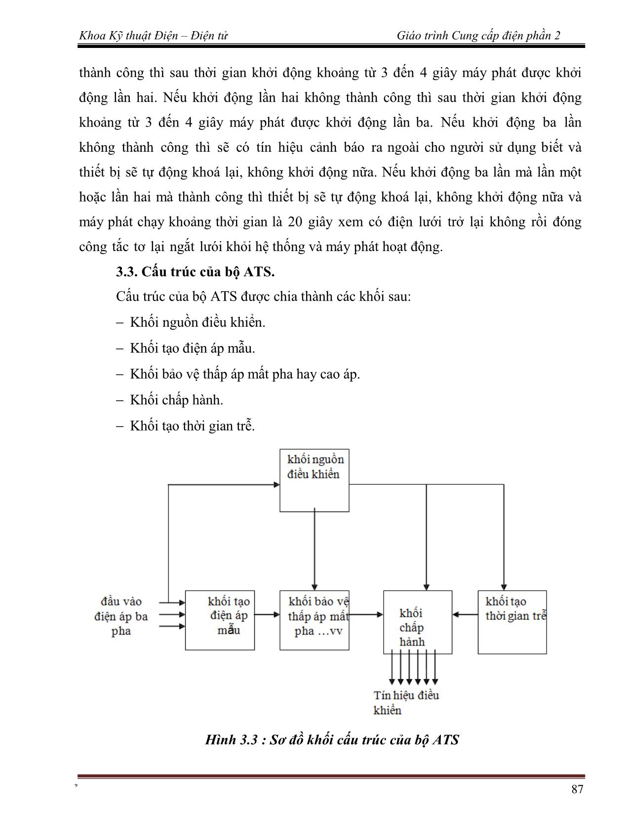 Giáo trình Cung cấp điện 2 (Phần 2) trang 8