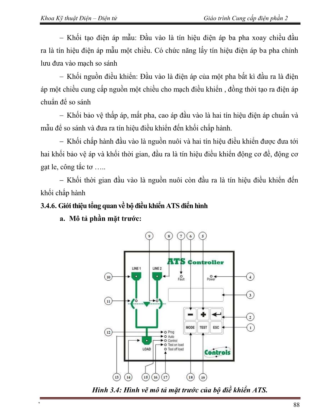 Giáo trình Cung cấp điện 2 (Phần 2) trang 9