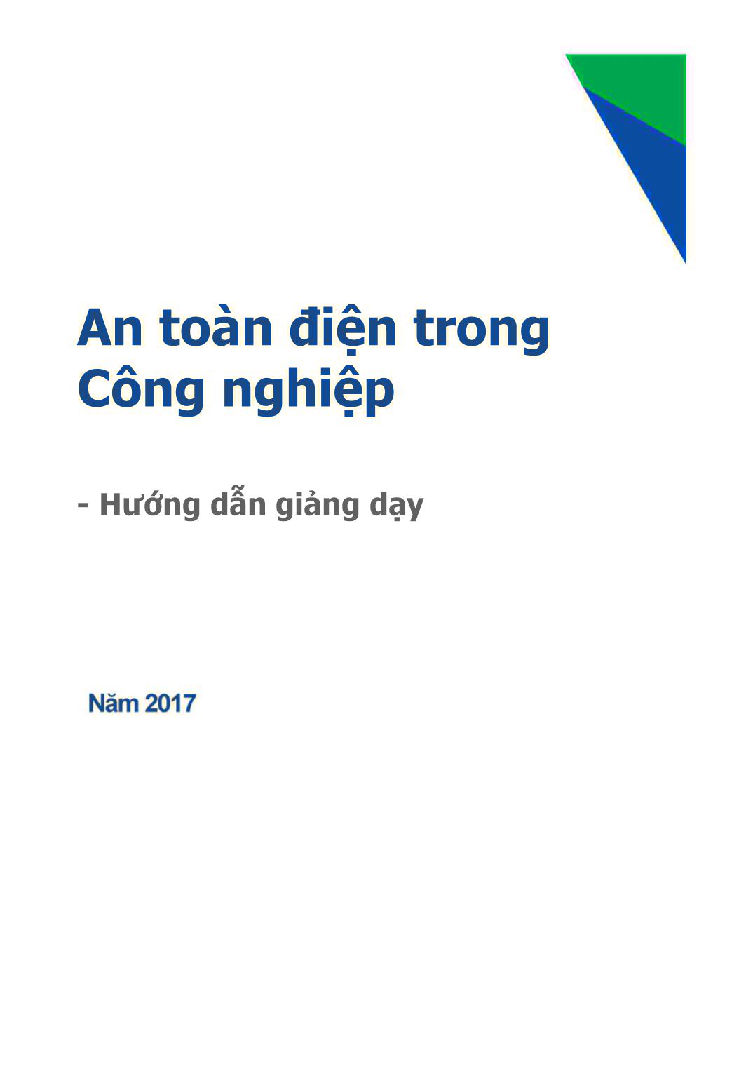 Giáo trình An toàn điện trong công nghiệp - Module 2: Phòng tránh các tai nạn điện trang 1