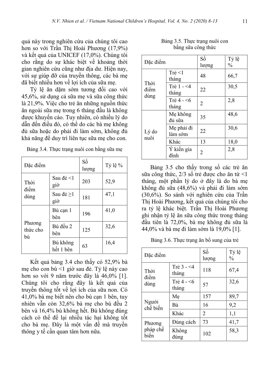 Current situation of nutritional care in children under 6 months of age at the Viet Nam national children’s hospital in 2019 trang 4