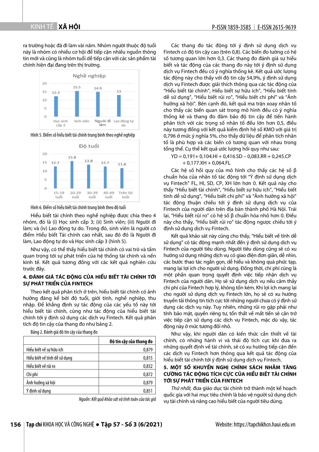 Ảnh hưởng của hiểu biết tài chính tới sự phát triển của Fintech: Nghiên cứu tại Việt Nam trang 5