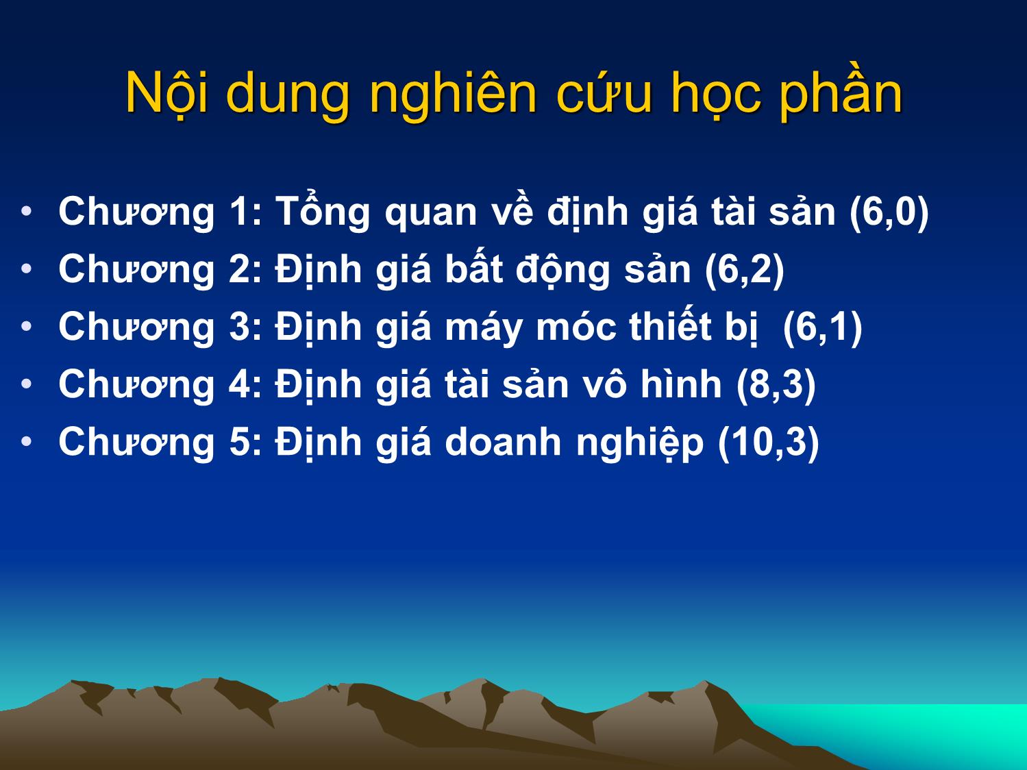 Bài giảng Tài chính doanh nghiệp - Chương 1: Tổng quan về định giá tài sản trang 2