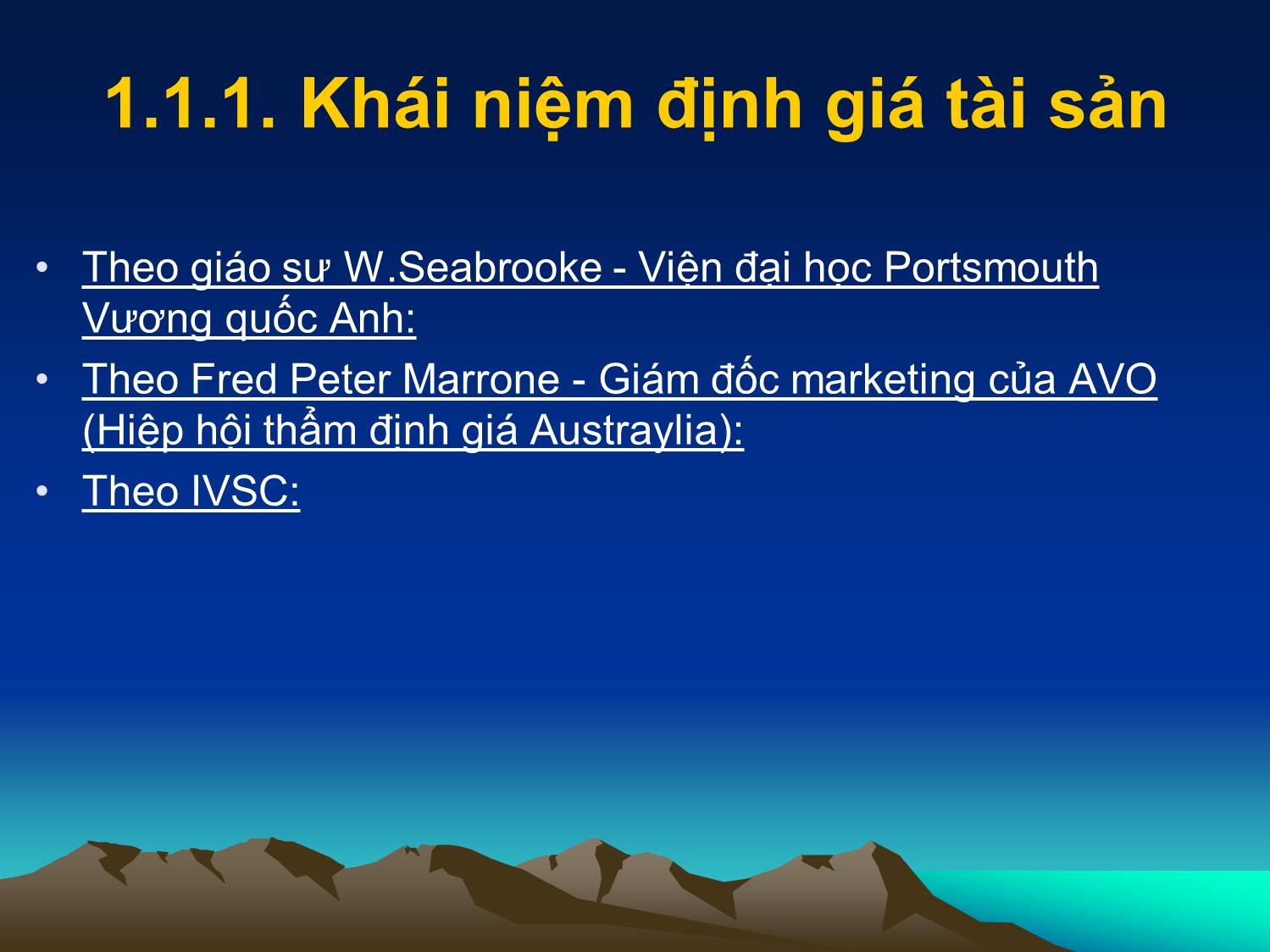 Bài giảng Tài chính doanh nghiệp - Chương 1: Tổng quan về định giá tài sản trang 5