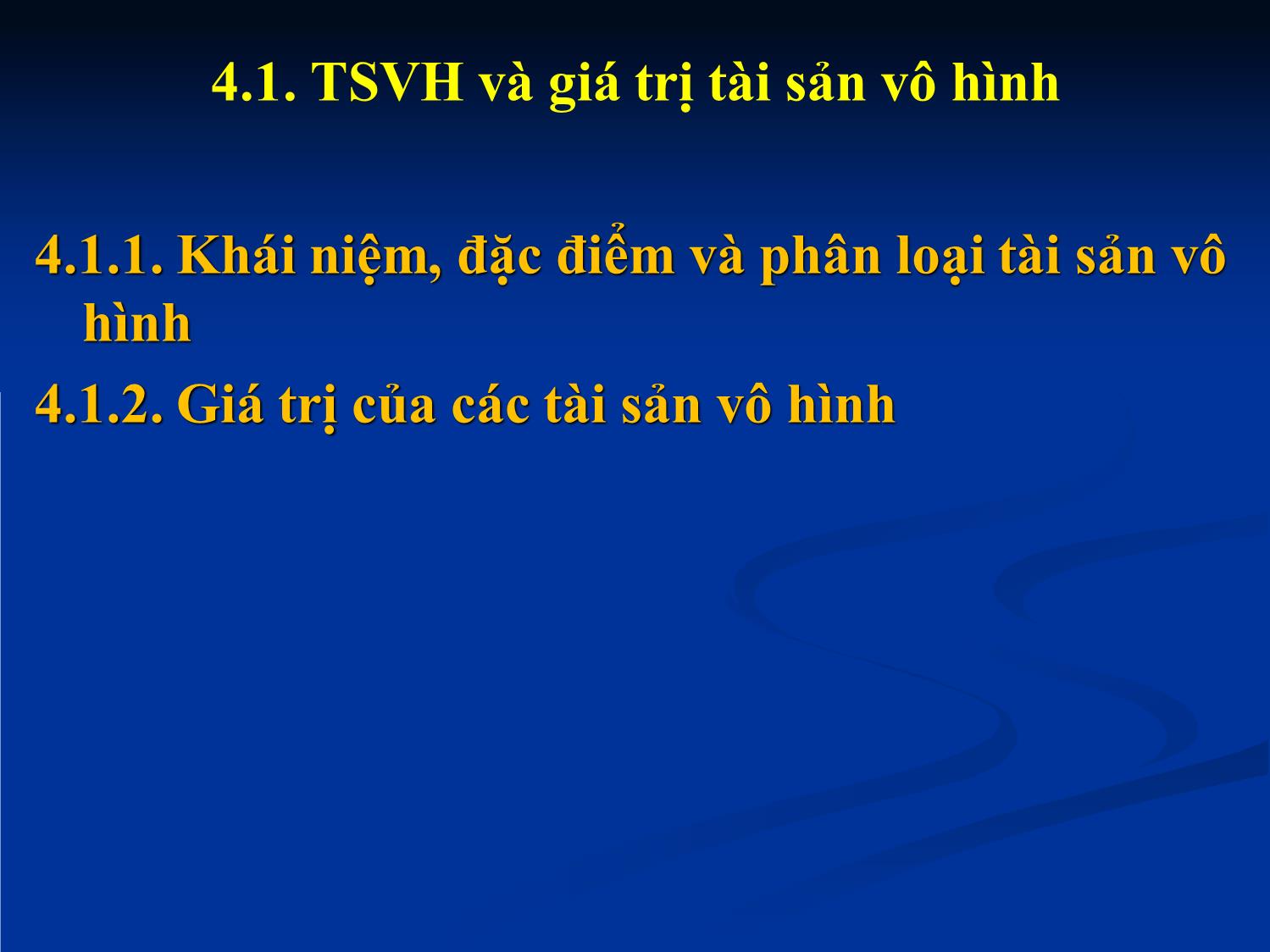 Bài giảng Tài chính doanh nghiệp - Chương 4: Định giá tài sản vô hình trang 3