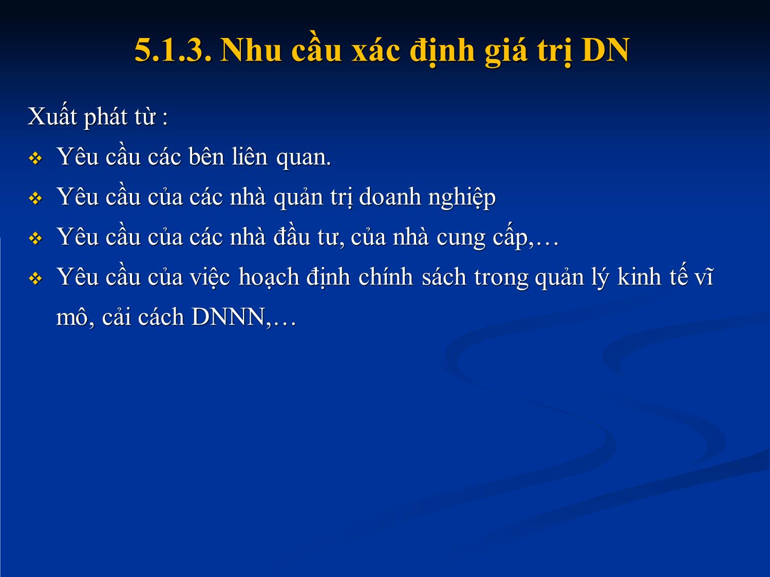 Bài giảng Tài chính doanh nghiệp - Chương 5: Định giá doanh nghiệp trang 6