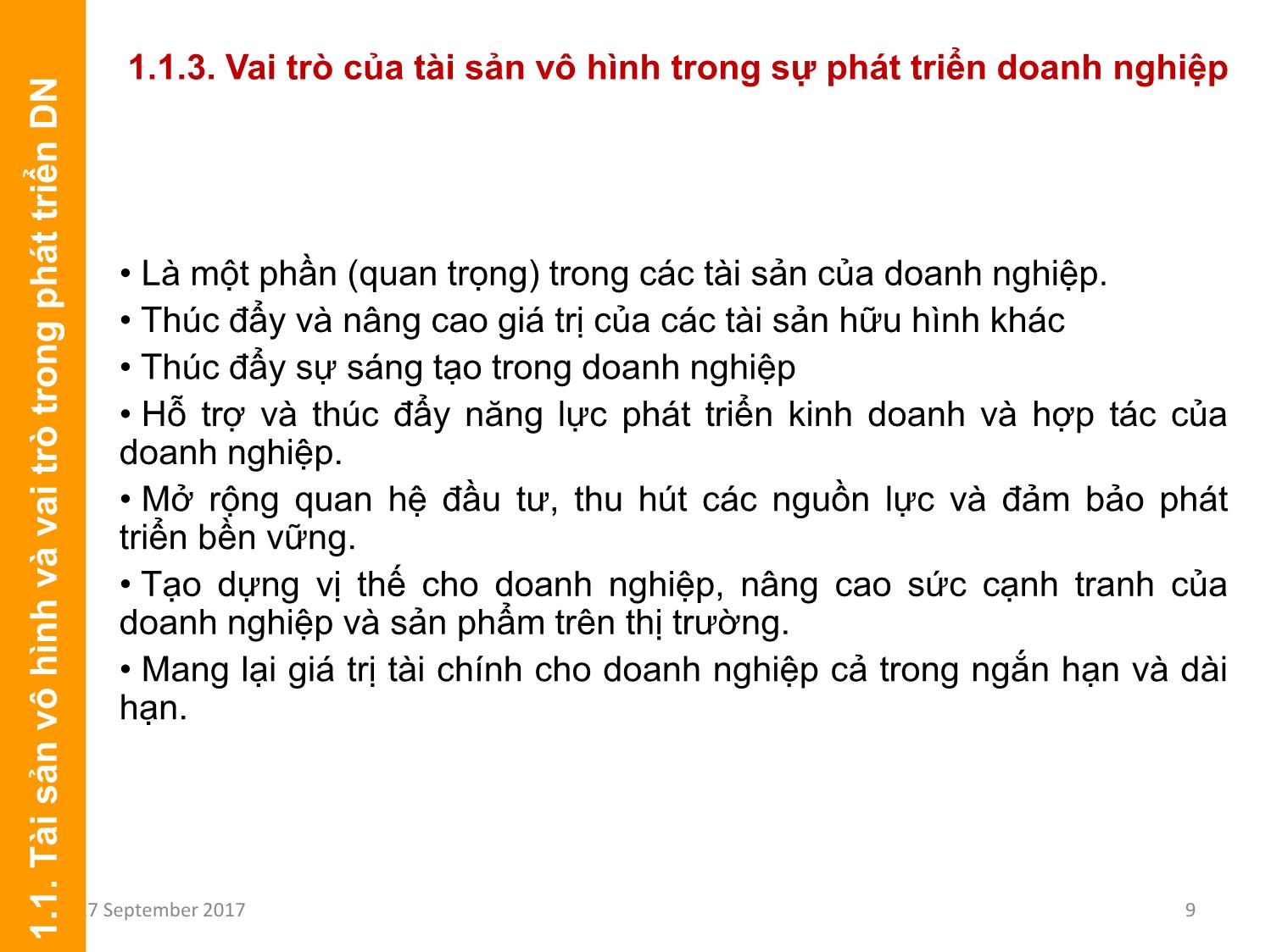 Bài giảng Định giá và chuyển nhượng thương hiệu - Chương 1: Định giá và chuyển nhượng thương hiệu trang 9