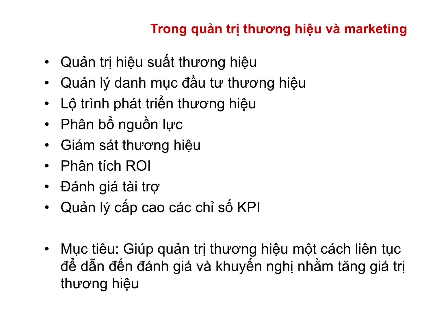 Bài giảng Định giá và chuyển nhượng thương hiệu - Chương 3: Định giá và thẩm định giá trị thương hiệu trang 5