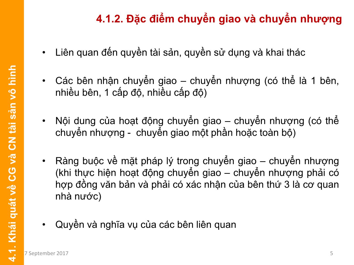 Bài giảng Định giá và chuyển nhượng thương hiệu - Chương 4: Chuyển nhượng thương hiệu trang 5