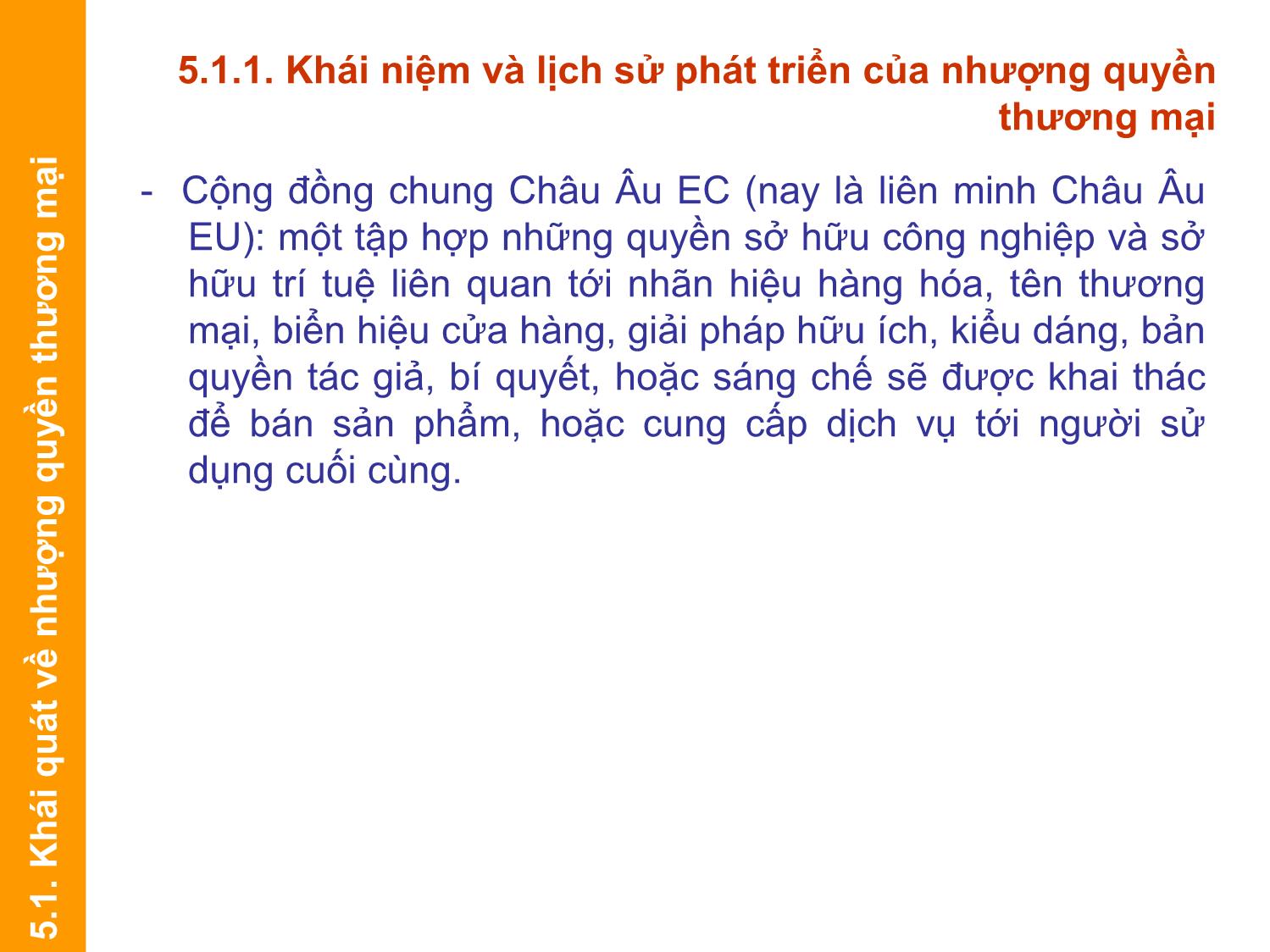 Bài giảng Định giá và chuyển nhượng thương hiệu - Chương 5: Nhượng quyền thương mại trang 3