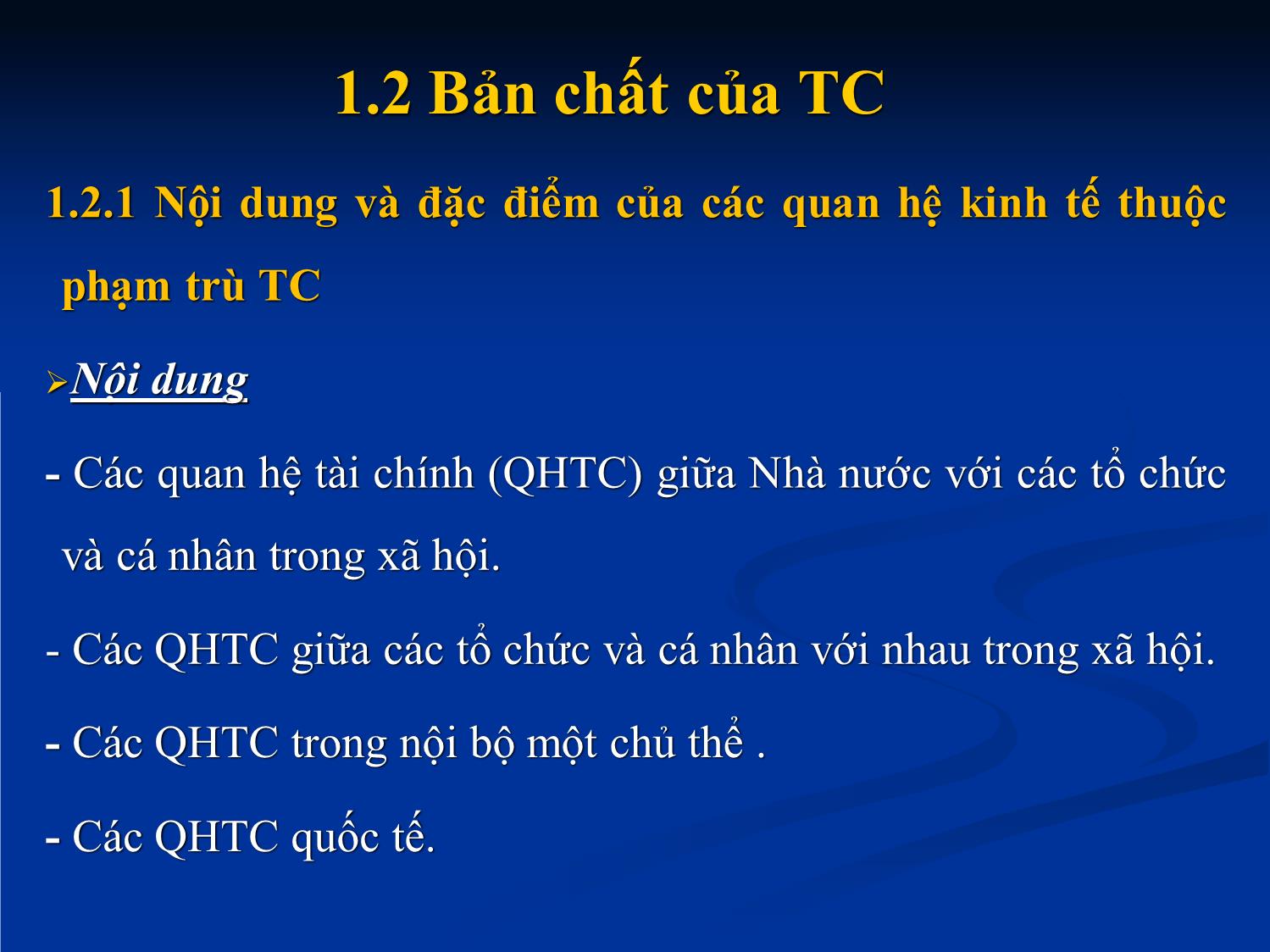 Bài giảng Nhập môn tài chính tiền tệ - Chương 1: Những vấn đề cơ bản về tài chính trang 8