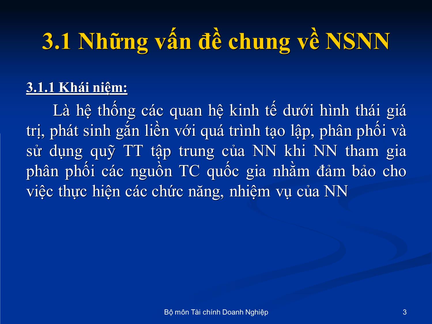 Bài giảng Nhập môn tài chính tiền tệ - Chương 3: Ngân sách nhà nước trang 3