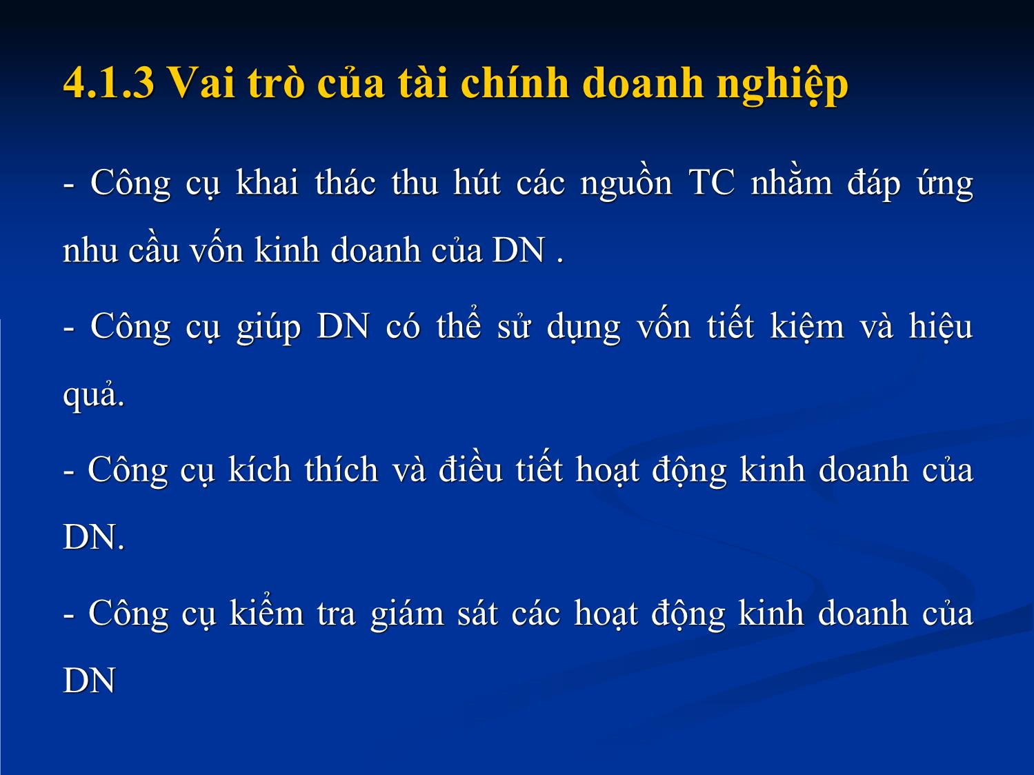 Bài giảng Nhập môn tài chính tiền tệ - Chương 4: Tài chính doanh nghiệp trang 5