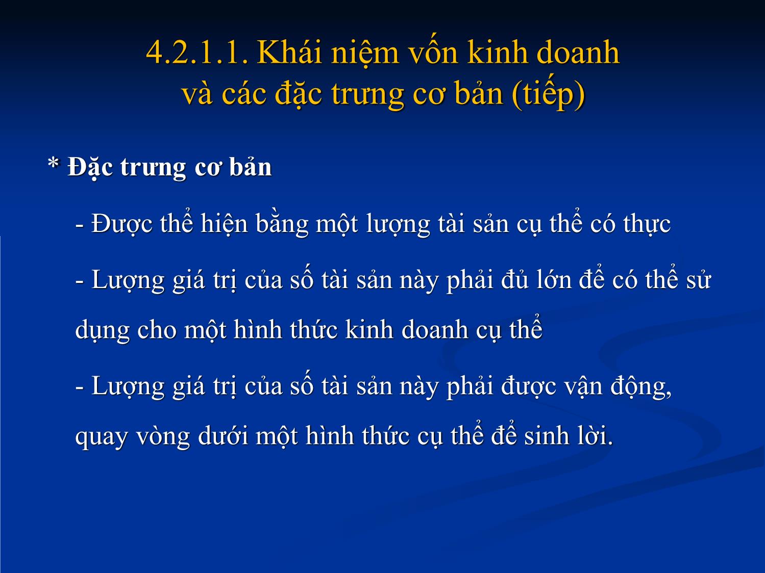 Bài giảng Nhập môn tài chính tiền tệ - Chương 4: Tài chính doanh nghiệp trang 7