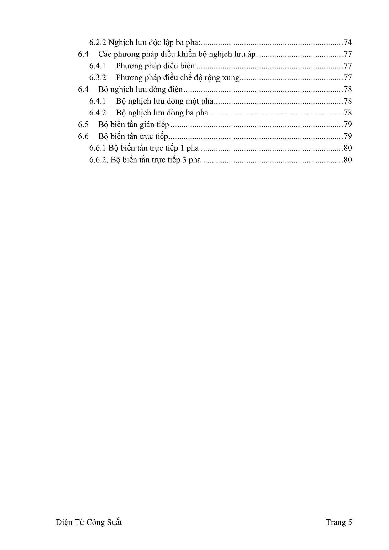 Giáo trình Điện công nghiệp - Điện tử công suất trang 5