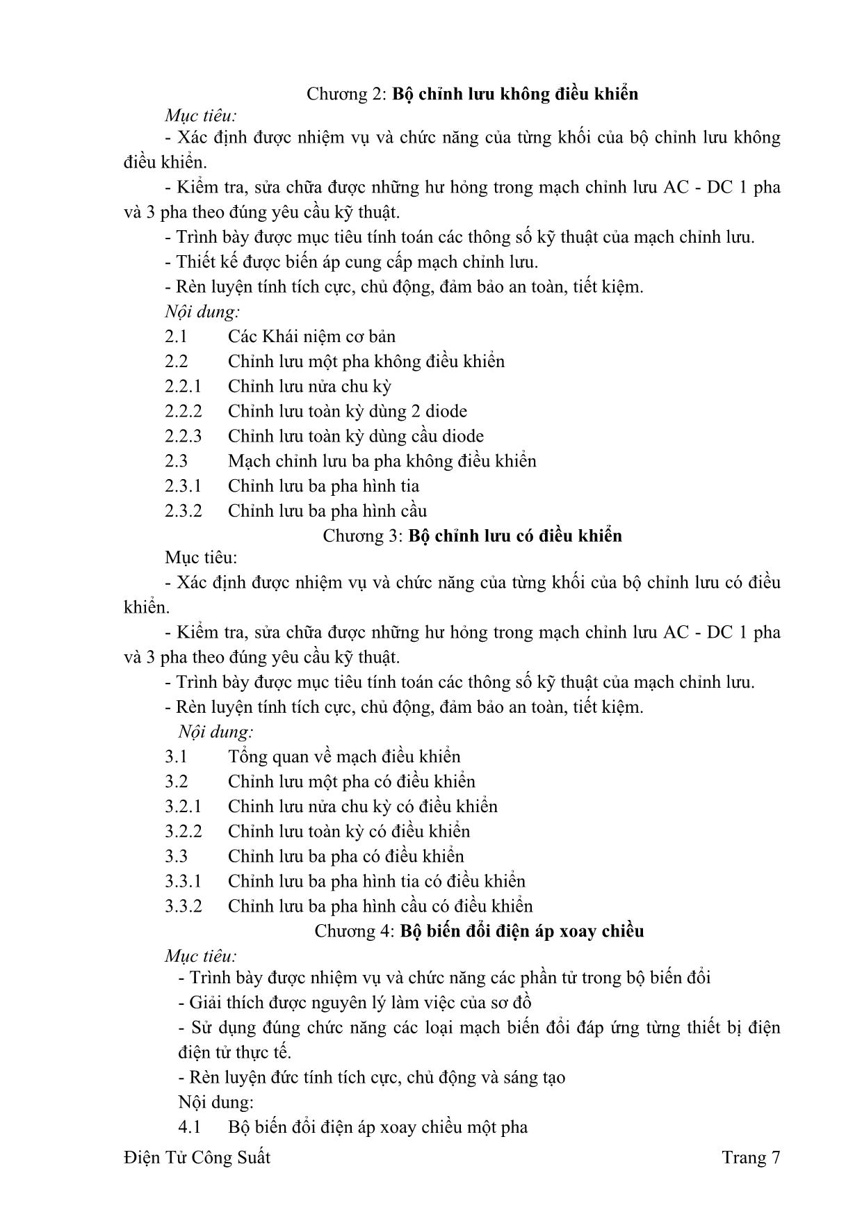 Giáo trình Điện công nghiệp - Điện tử công suất trang 7