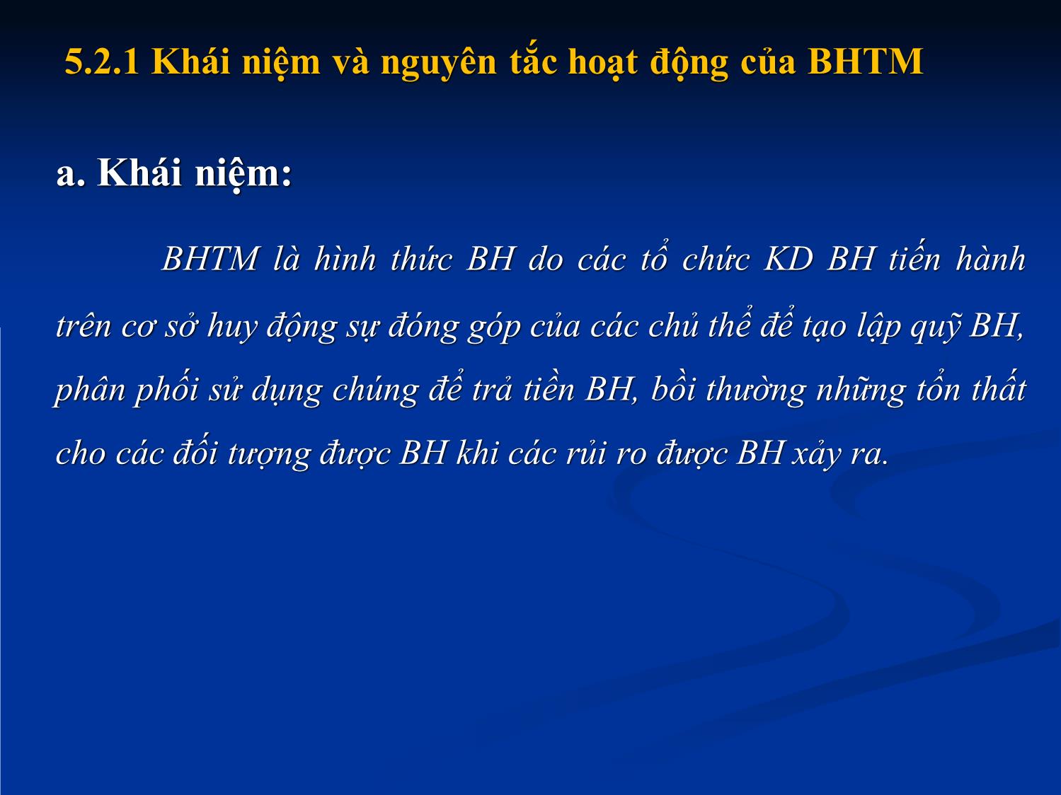 Bài giảng Nhập môn tài chính tiền tệ - Chương 5: Bảo hiểm trang 10