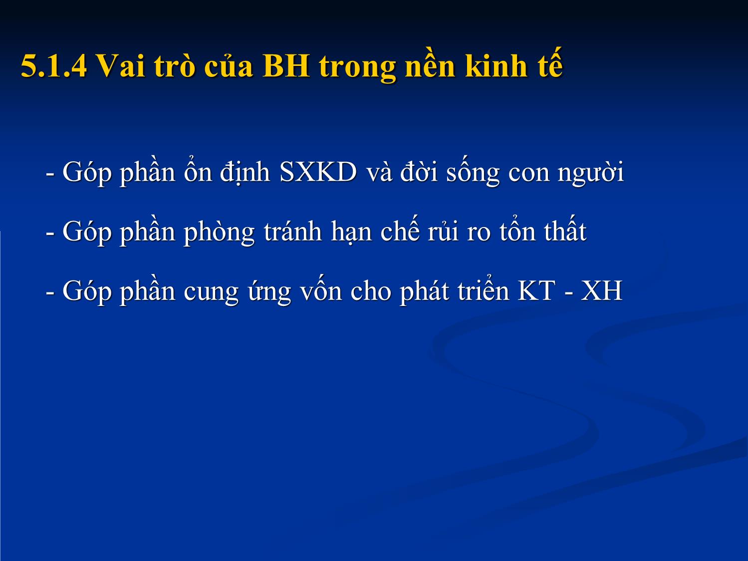 Bài giảng Nhập môn tài chính tiền tệ - Chương 5: Bảo hiểm trang 8