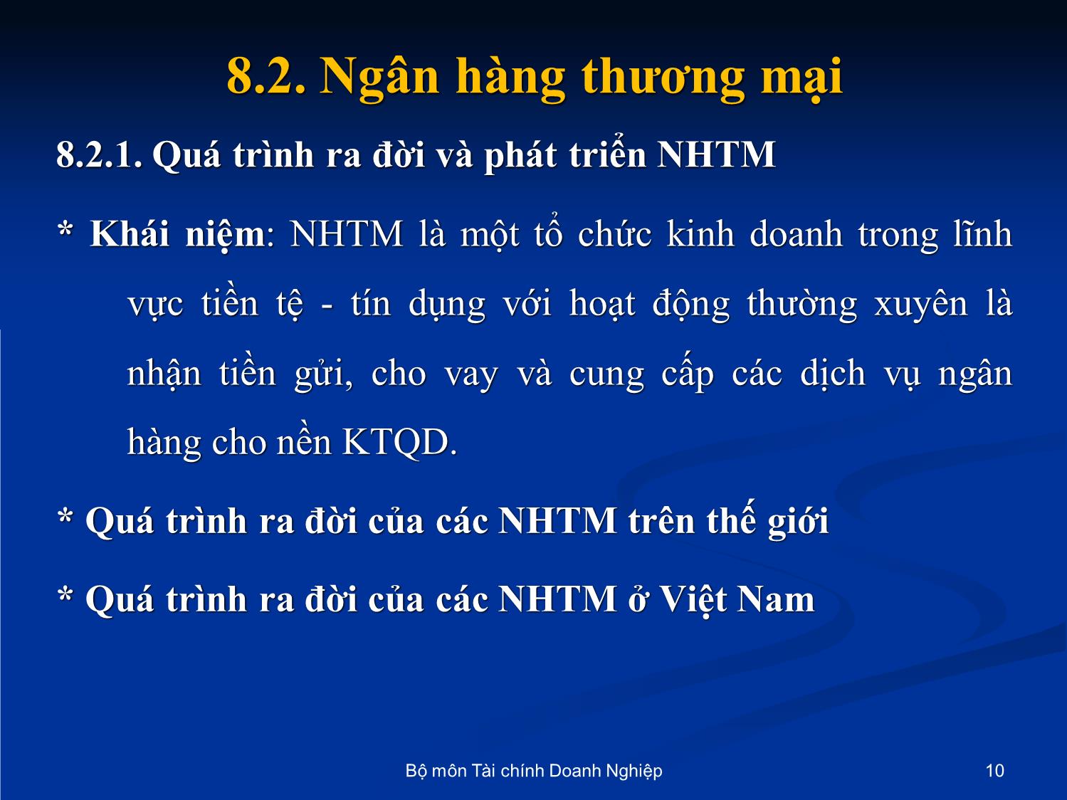 Bài giảng Nhập môn tài chính tiền tệ - Chương 8: Các tổ chức tài chính trung gian trang 10