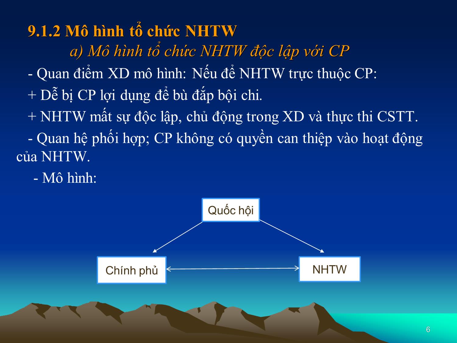 Bài giảng Nhập môn tài chính tiền tệ - Chương 9: Ngân hàng trung ương trang 6