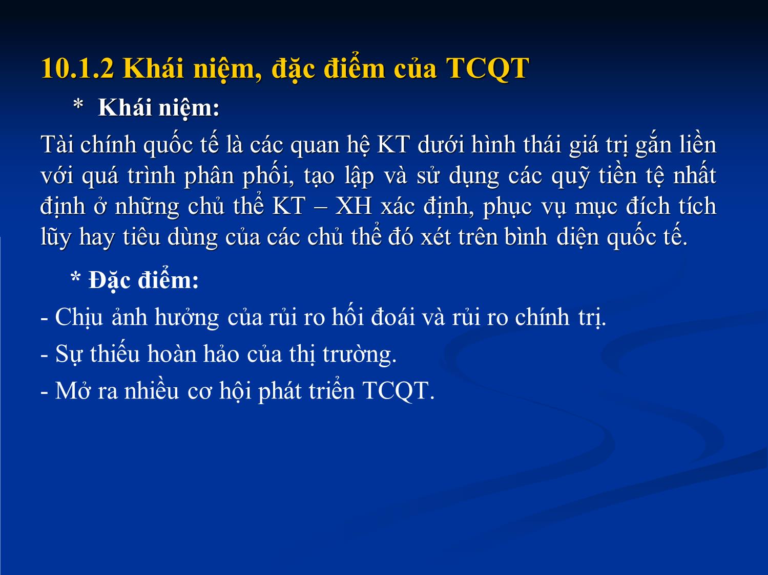 Bài giảng Nhập môn tài chính tiền tệ - Chương 10: Tài chính quốc tế trang 5