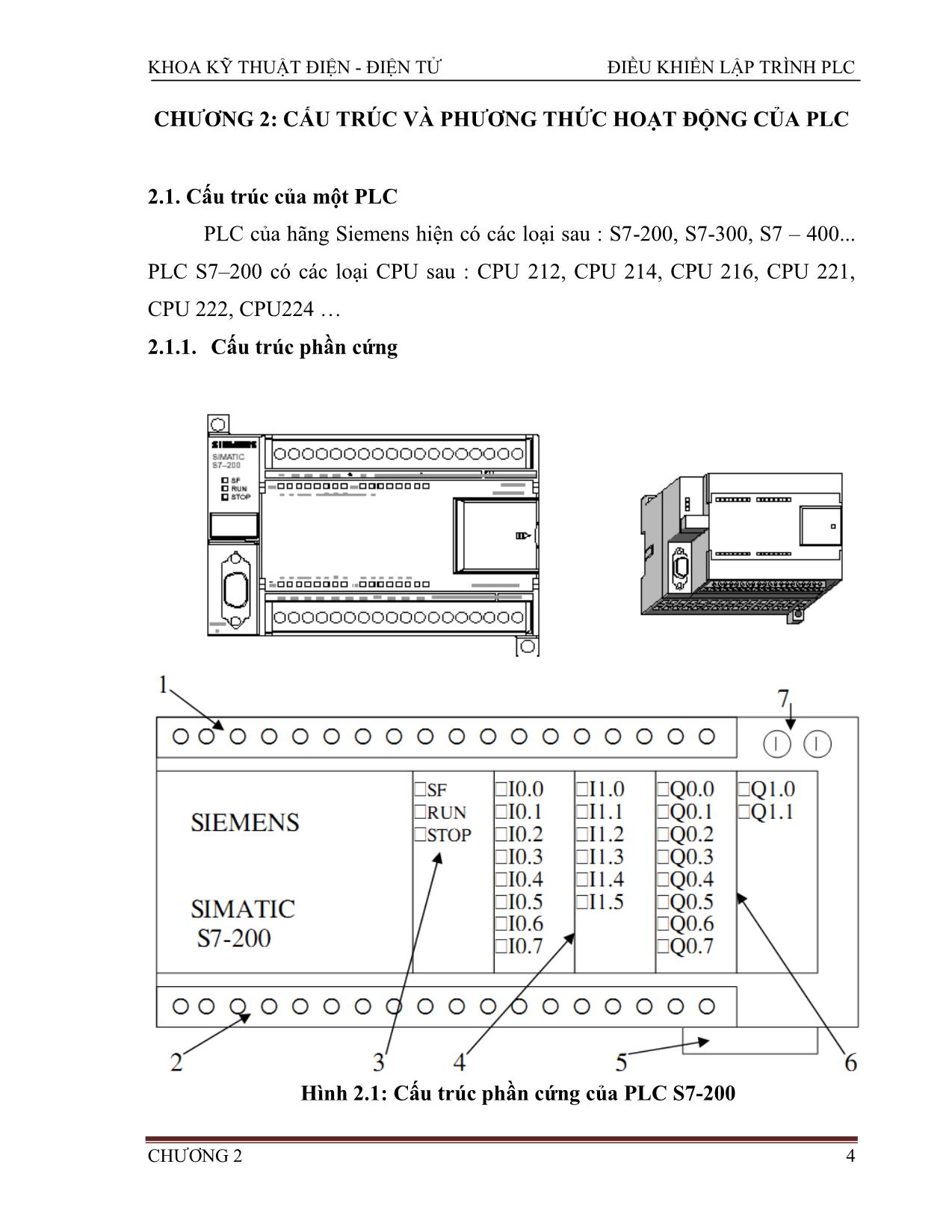 Giáo trình Điều khiển lập trình PLC (Phần 1) trang 9