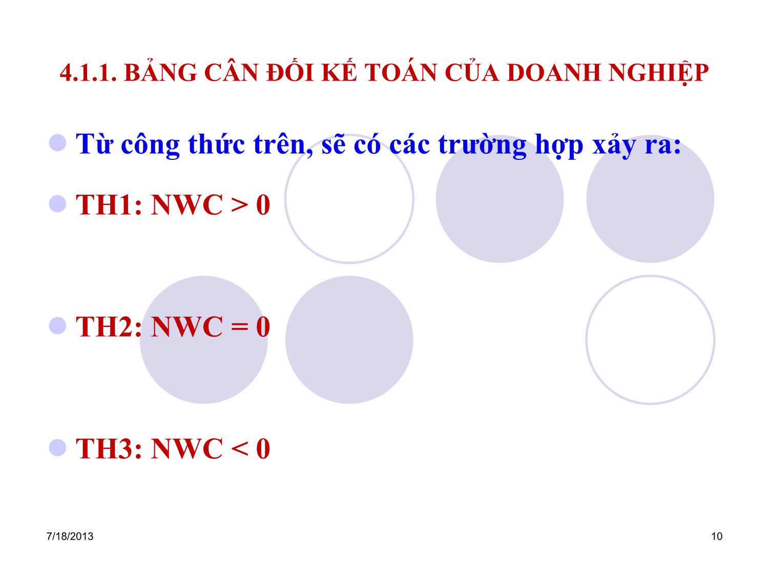 Bài giảng Tài chính doanh nghiệp - Chương 4: Báo cáo tài chính các hệ số tài chính của doanh nghiệp trang 10