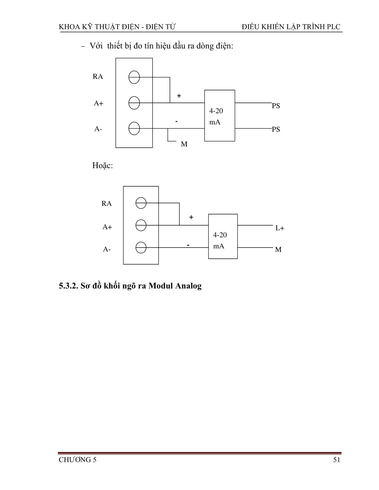 Giáo trình Điều khiển lập trình PLC (Phần 2) trang 5