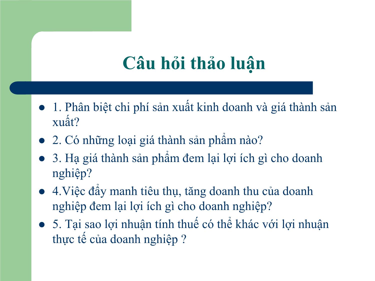 Bài giảng Tài chính doanh nghiệp - Chương 14: Lợi nhuận và phân phối lợi nhuận của doanh nghiệp trang 3