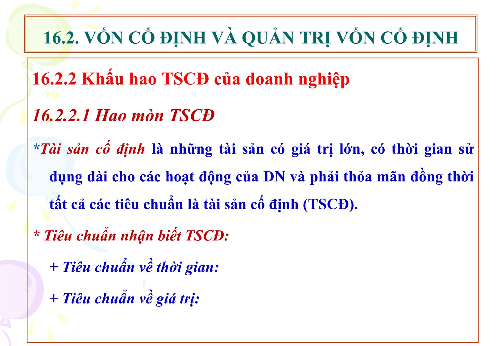 Bài giảng Tài chính doanh nghiệp - Chương 16: Quản trị vốn kinh doanh của doanh nghiệp trang 6