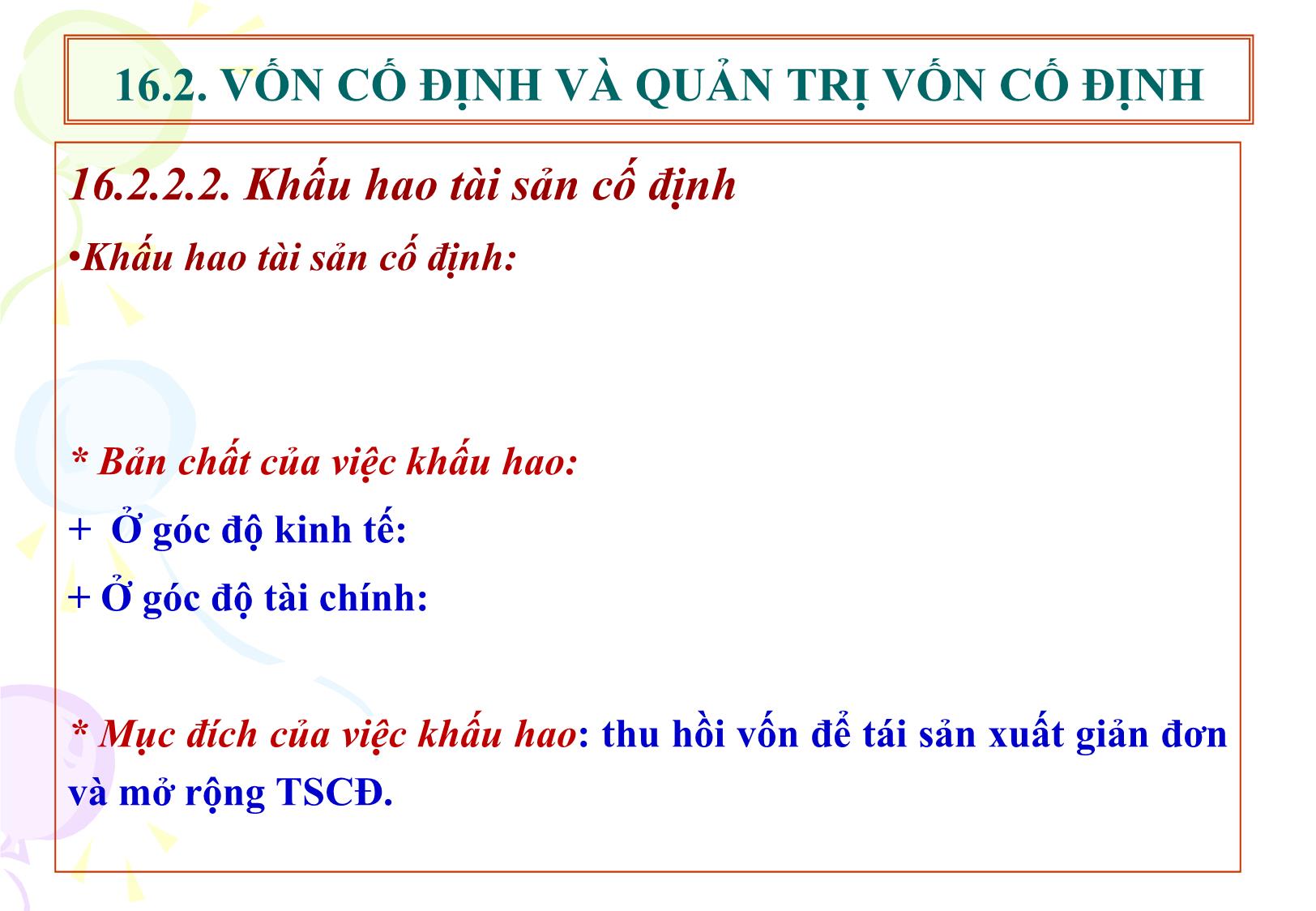 Bài giảng Tài chính doanh nghiệp - Chương 16: Quản trị vốn kinh doanh của doanh nghiệp trang 8