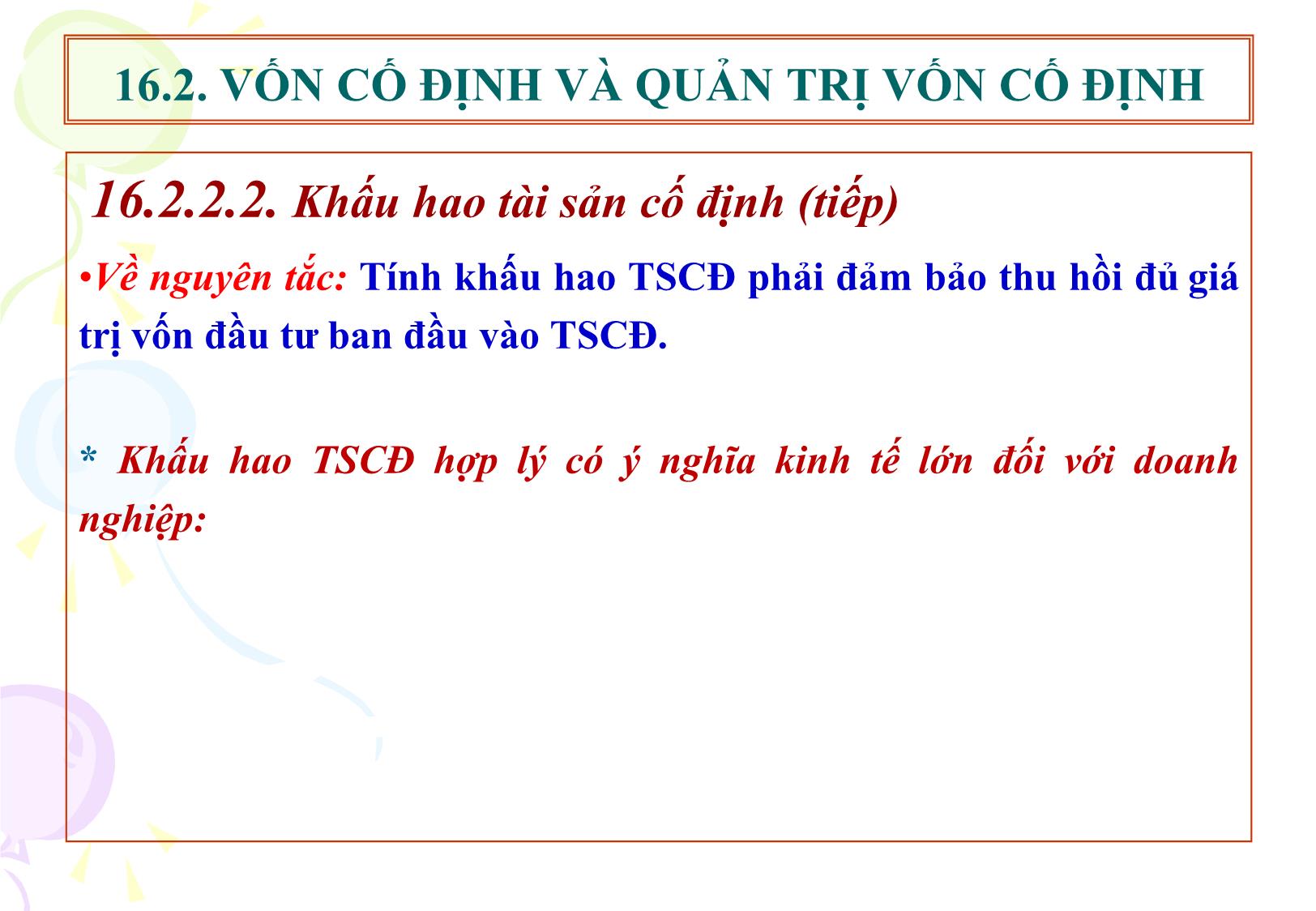 Bài giảng Tài chính doanh nghiệp - Chương 16: Quản trị vốn kinh doanh của doanh nghiệp trang 9